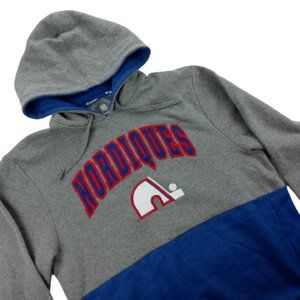 Quebec Nordiques Men Large Hoodie Blue 01367